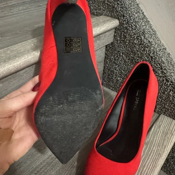 Call It Spring Vibrant Red Heels - Picture 3 of 3